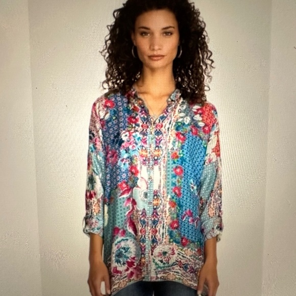 Johnny Was Lubello Reese Button Down. Small - Picture 3 of 5